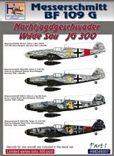 1/48 Decals Bf 109G NJG Wilde Sau JG 300  Part 1
