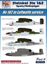 1/72 Decals He 162 in Luftwaffe Service  Part 4