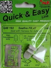 1/48 Seafire FR.47 Seat with Harness (AIRFIX)