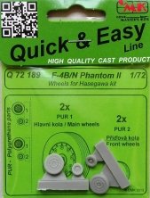 1/72 F4-B/N Phantom II  wheels (HAS)