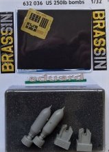BRASSIN 1/32 US 250 lb bombs