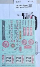 1/24 Peugeot 206 WRC Rallye Monte Carlo 2003