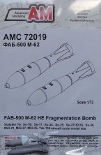 1/72 FAB-500 M-62 HE Fragmentation Bomb (2 pcs.)