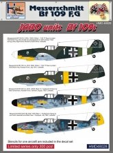 1/48 Decals Bf 109F,G JABO units (incl. stencils)