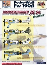 1/72 Decals Fw 190A Jagdgeschwader JG 54
