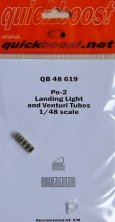 1/48 Po-2 landing light and venturi tubes (ICM)