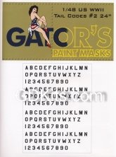 1/48 US WWII Tail Codes 24" part 2