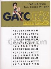 1/48 US WWII Tail Codes 24" part 1