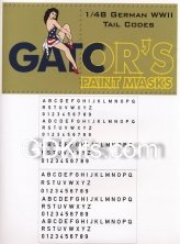 1/48 German WWII Tail Codes