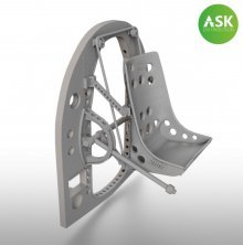 1/48 Mitsubishi A6M bulkhead with seat in Bottom position