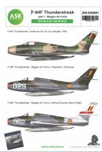 1/48 Republic F-84F Thunderstreak part 1 Belgian Air Force.The d