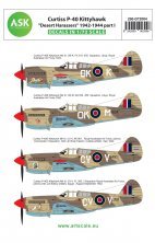 1/72 Curtiss P-40 Kittyhawk Desert Harassers 1942-1944 part I