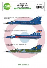 Dassault Mirage IIIE French Air Force part 4. Contain 1/72 decal
