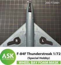 Art Scale Mascherina Flessibile F-84F Thunderstreak 1/72 Art Scale Mascherina Flessibile F-84F Thunderstreak 1/72