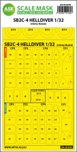 1/32 Curtiss SB2C-4 Helldiver double-sided express mask