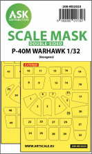 1/32 Curtiss P-40M Warhawk canopy mask express masks