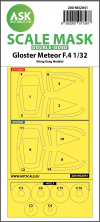 1/32 Gloster Meteor F.4 double-sided mask