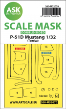 1/32 P-51D Mustang double-sided fit mask