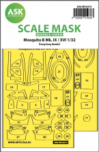 1/32 Mosquito B Mk.IX/XVI double-sided fit mask for Hong Kong
