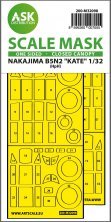 1/32 Nakajima B5N2 Kate closed paint mask