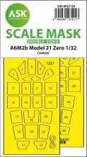 1/32 Mitsubishi A6M2b Type 21 Zero masks for Tamiya