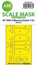 1/32 Messerschmitt Bf-109K-4 wheels and canopy masks