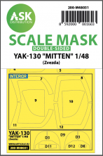 1/48 Yakovlev Yak-130 Mitten canopy masks