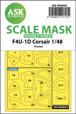 1/48 Vought F4U-1D Corsair wheels and canopy masks