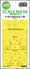 1/48 Lockheed P-38J Lightning double-sided mask