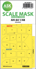 1/48 Boeing/Hughes AH-64D Apache mask