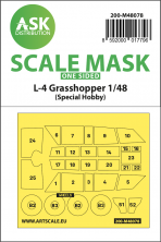 1/48 Piper L-4 Grasshopper mask