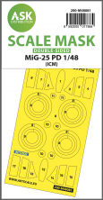 1/48 Mikoyan MiG-25PD mask