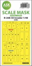 1/48 Douglas B-26B-50 Invader canopy frame paint masks