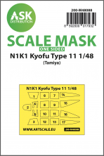 1/48 Kawanishi N1K1 Kyofu Type 11 canopy mask outside only