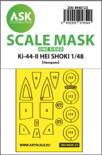 1/48 Nakajima Ki-44-II Hei Shoki one-sided self adhesive masks
