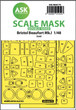 1/48 Bristol Beaufort Mk.I double-sided express fit mask for Icm