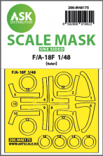 1/48 F/A-18F Hornet one-sided express fit mask for Italeri