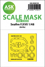 1/48 Supermarine Seafire F.XVII mask for Airfix