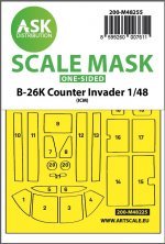 1/48 Douglas B-26K Counter Invader one-sided mask for ICM