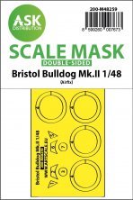1/48 Bristol Bulldog Mk.II double-sided mask for Airfix