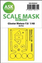 1/48 Gloster Meteor F.8 one-sided express fit mask for Airfix