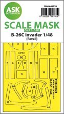 1/48 B-26C Invader one-sided express fit mask for Revell