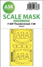 1/48 Republic F-84F Thunderstreak double-sided mask for Kinetic