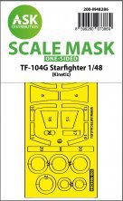 1/48 Lockheed TF-104G Starfighter one-sided mask for Kinetic