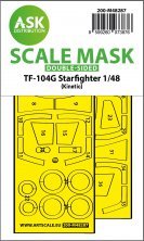 1/48 Lockheed TF-104G Starfighter double-sided mask for Kinetic