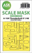 1/48 Fairchild A-10A Thunderbolt II double-sided mask for GWH