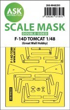 1/48 Grumman F-14D Tomcat double-sided mask for Great Wall Hobby