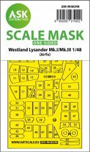 1/48 Westland Lysander Mk.I/Mk.III mask for Airfix