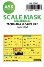 1/72 Tachikawa Ki-54 Hei wheels and canopy masks