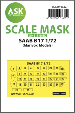 1/72 Saab B17 one-sided painting express mask